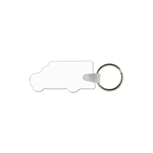 Picture of Ambulance Shaped USA Made Vinyl Keychain