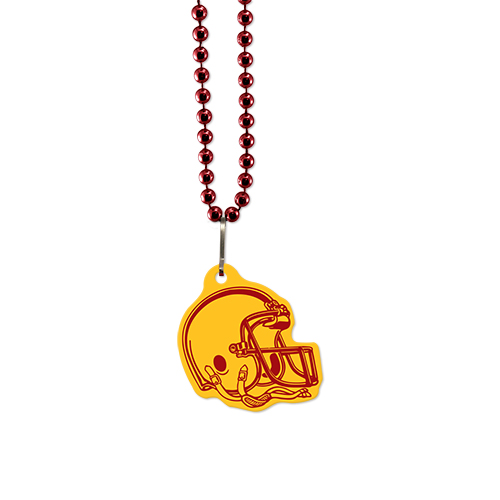 Picture of USA Made 1/8" Football Vinyl Medallion Beads
