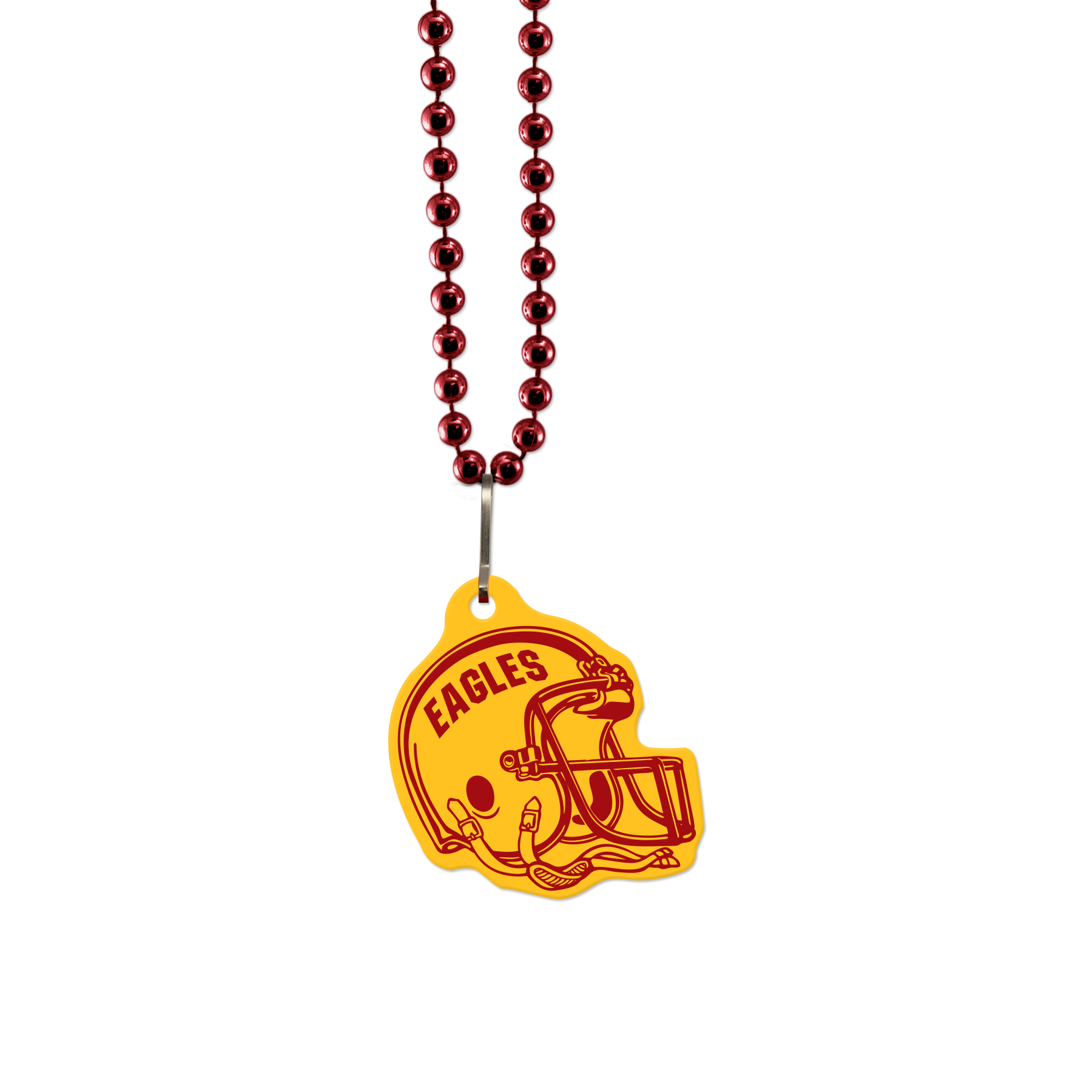 Picture of USA Made 1/8" Football Vinyl Medallion Beads