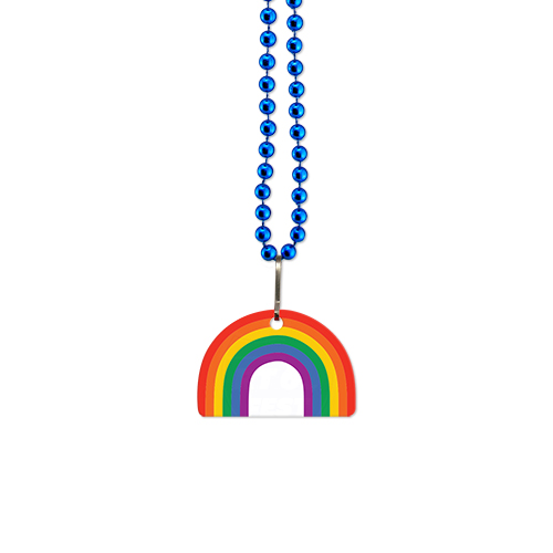 Picture of USA Made 1/8" Rainbow Vinyl Medallion Beads