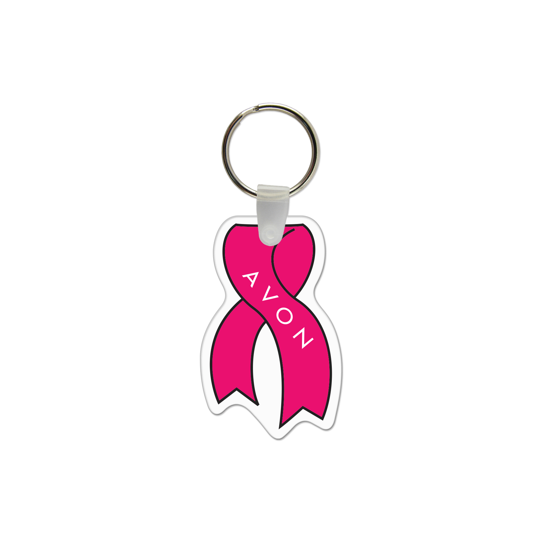 Picture of Ribbon Shaped USA Made Vinyl Keychain