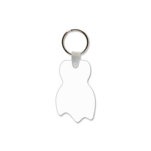 Picture of Ribbon Shaped USA Made Vinyl Keychain