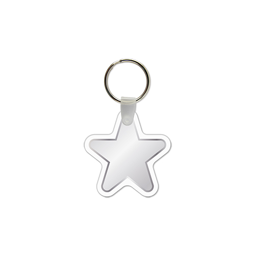 Picture of Star Shaped USA Made Vinyl Keychain