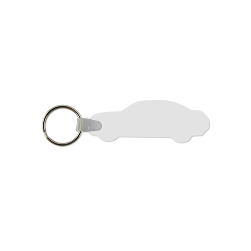 Picture of Police Car Shaped USA Made Vinyl Keychain