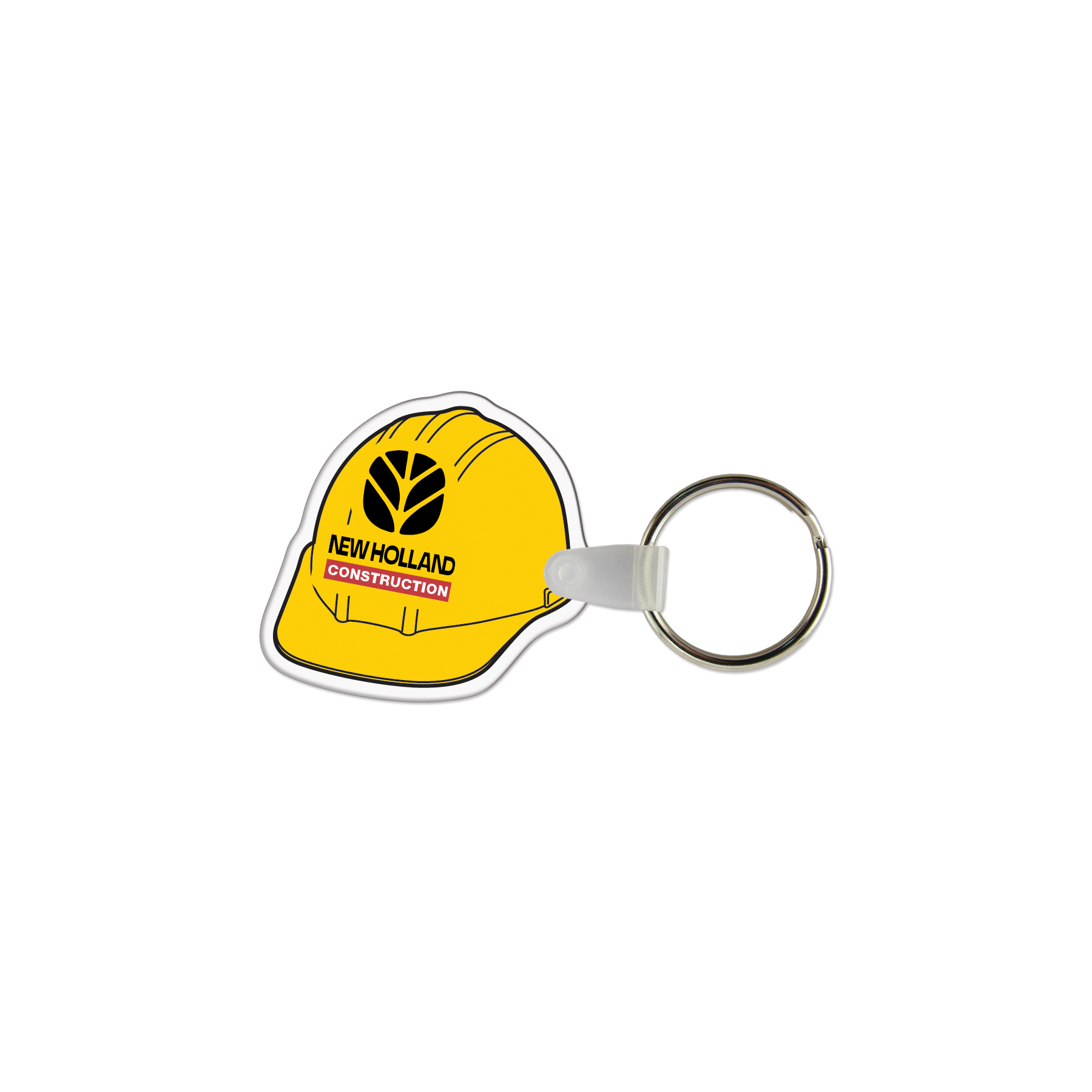 Picture of Hard Hat Shaped USA Made Vinyl Keychain