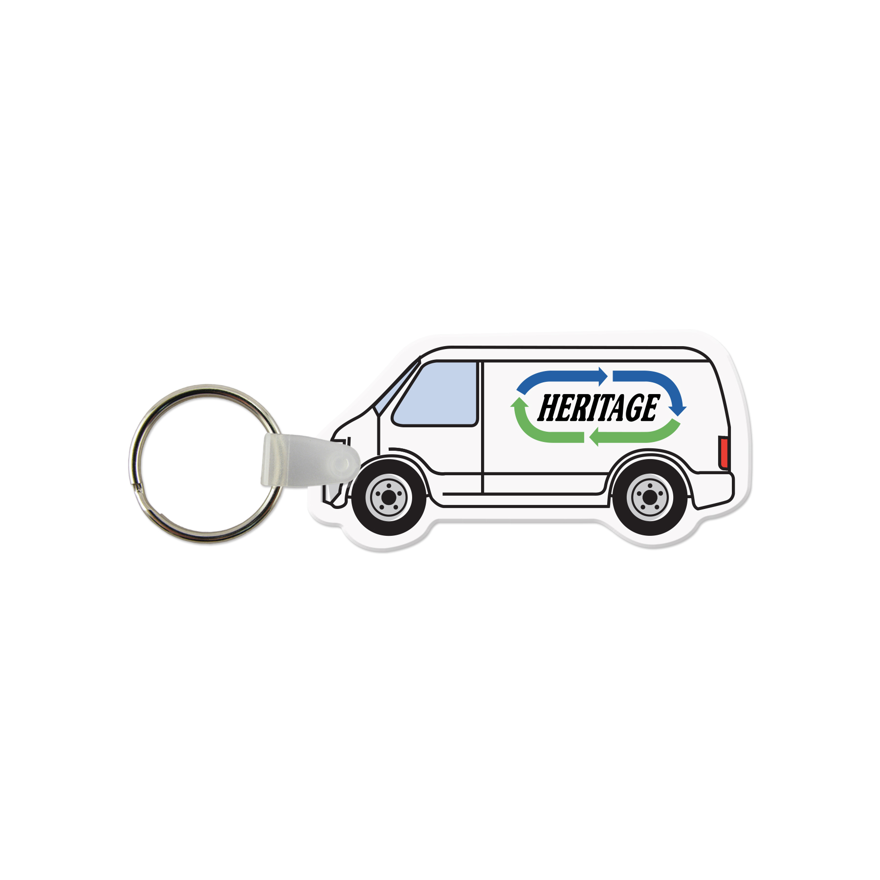 Picture of Sprinter Van Shaped USA Made Vinyl Keychain
