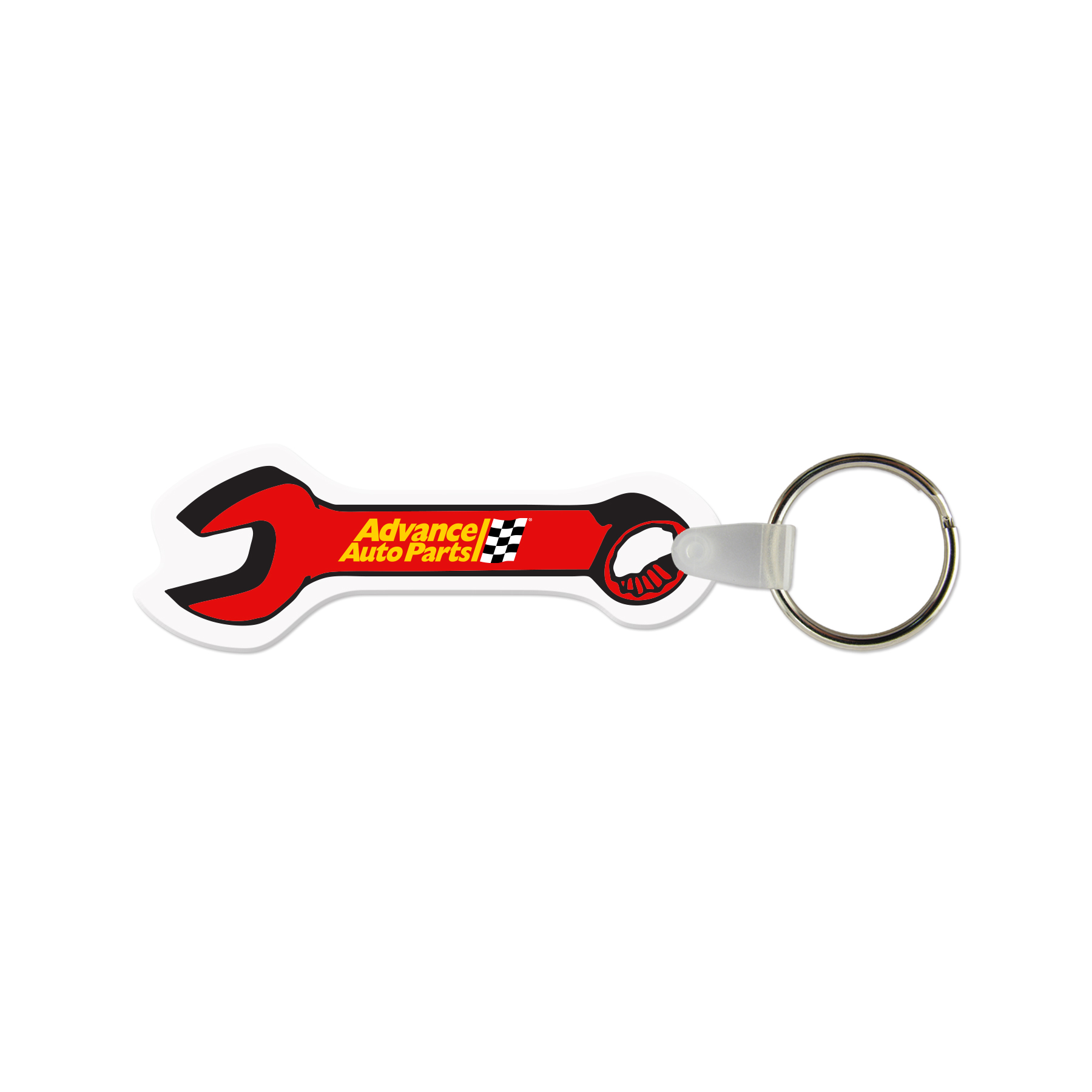 Picture of Wrench Shaped USA Made Vinyl Keychain