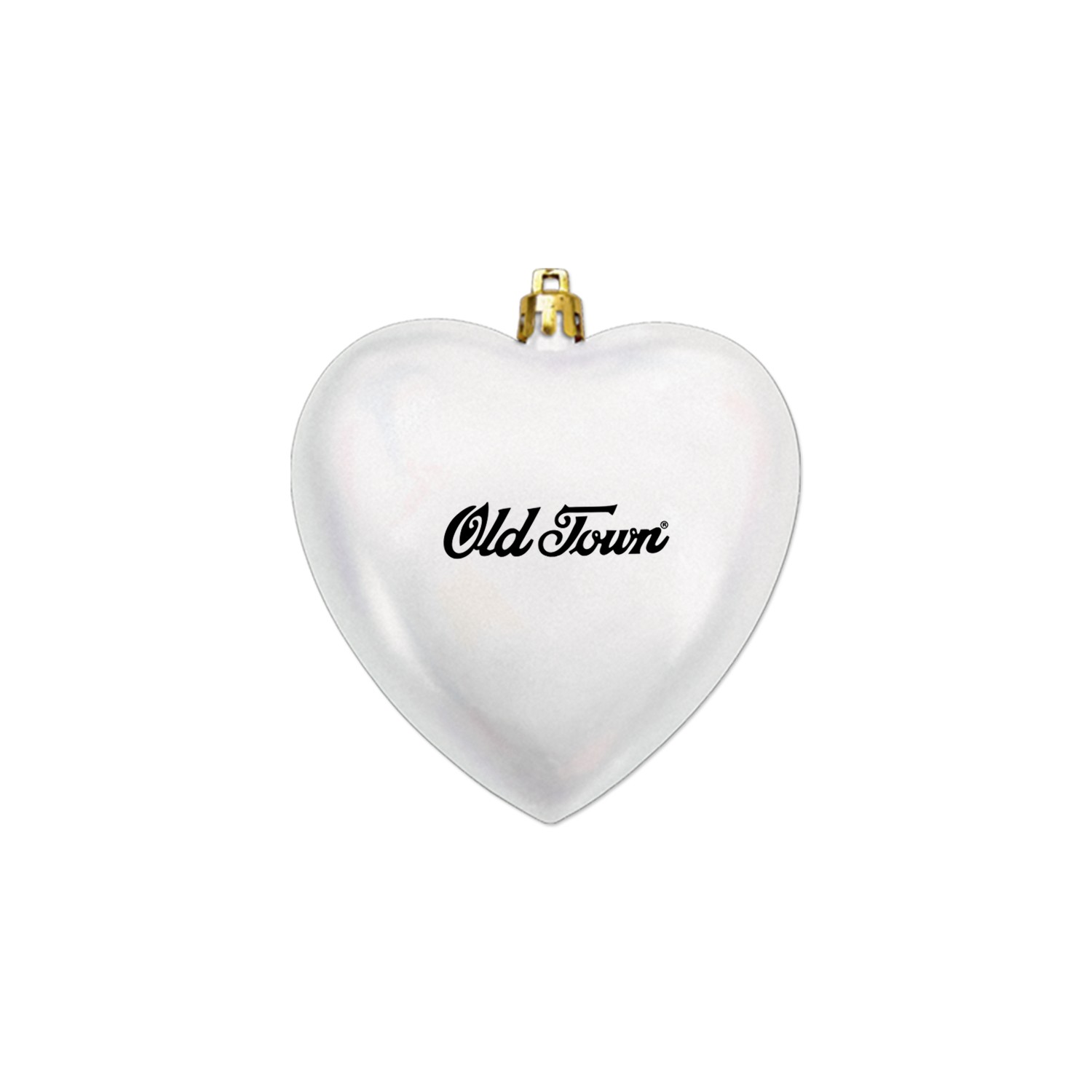 Picture of 4" Satin Finish Heart Shaped Shatterproof Ornament