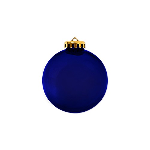 Picture of 3 1/4" USA-Made Round Glossy Shatterproof Crystal Translucent Ornament