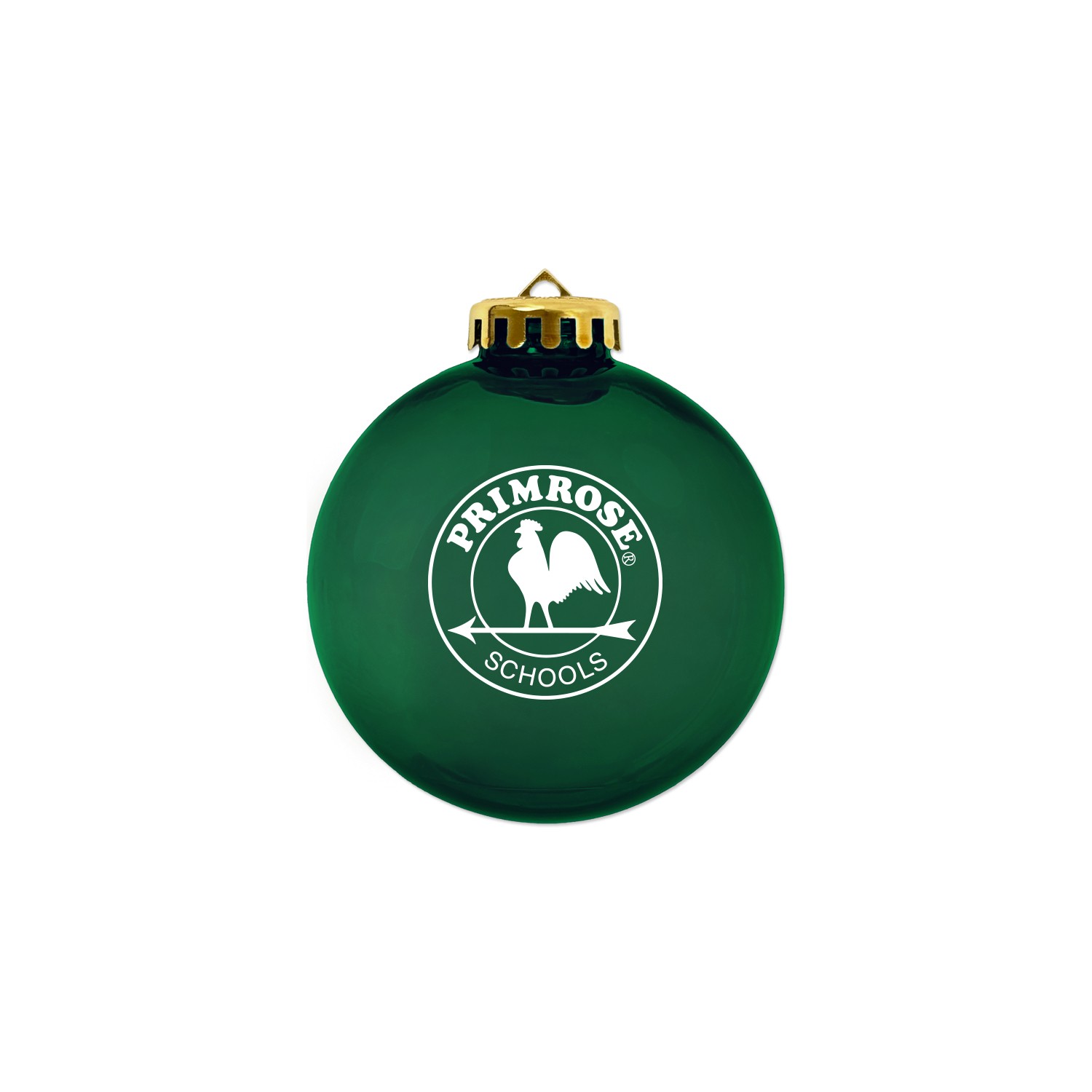 Picture of 3 1/4" USA-Made Round Glossy Shatterproof Crystal Translucent Ornament