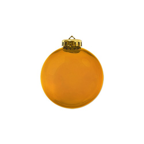 Picture of 3 1/4" USA-Made Round Glossy Shatterproof Crystal Translucent Ornament