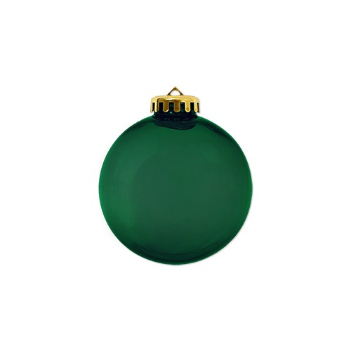 Picture of 3 1/4" USA-Made Round Glossy Shatterproof Crystal Translucent Ornament