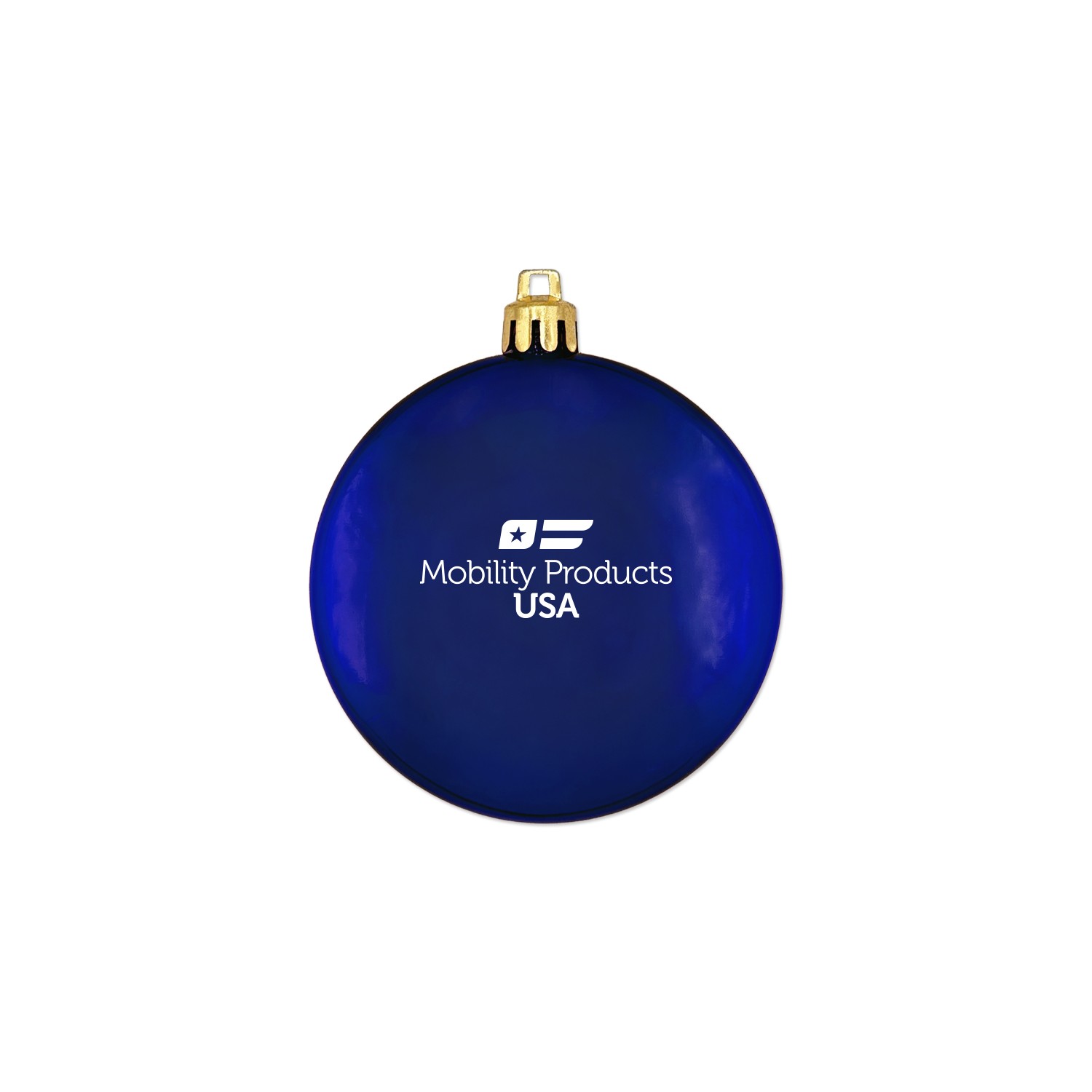Picture of 3" USA-Made Flat Shatterproof Crystal Translucent Ornament