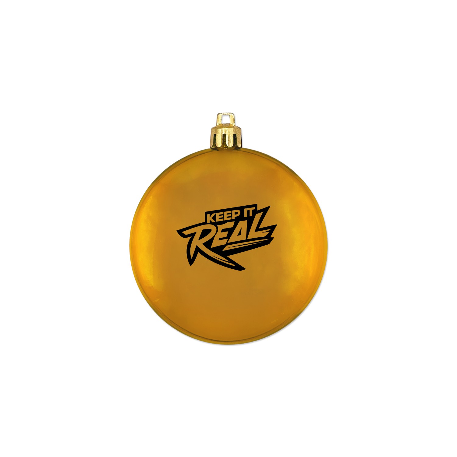 Picture of 3" USA-Made Flat Shatterproof Crystal Translucent Ornament