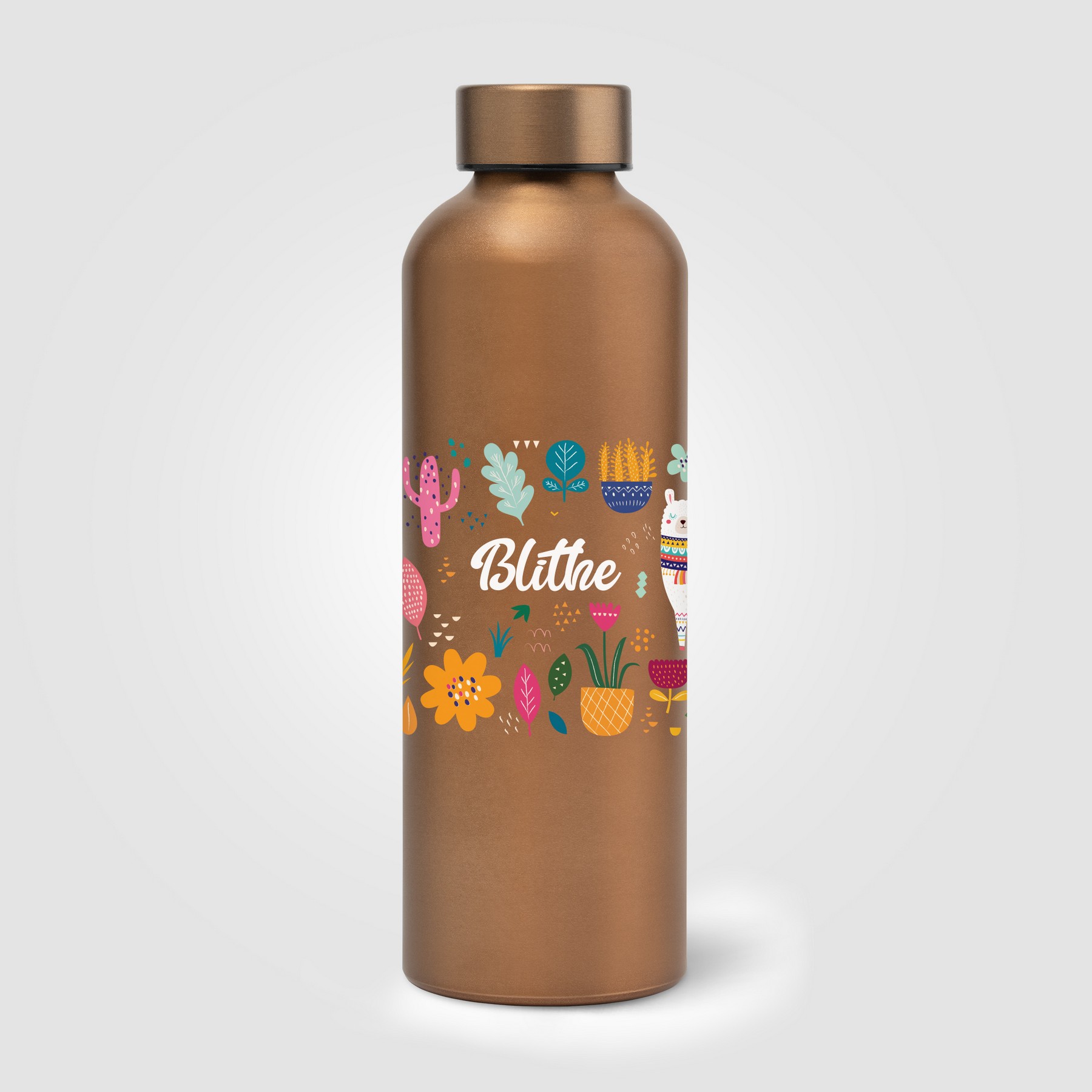 Picture of Astrid Recycled Stainless Steel Metallic Bottle - 24 oz.