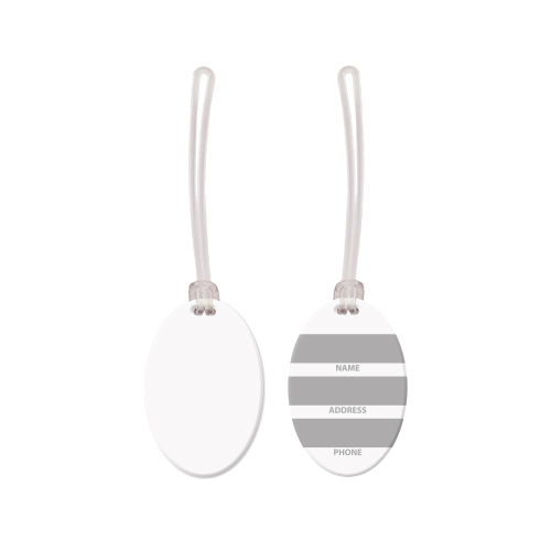 Picture of USA Made Oval Vinyl Luggage Tag