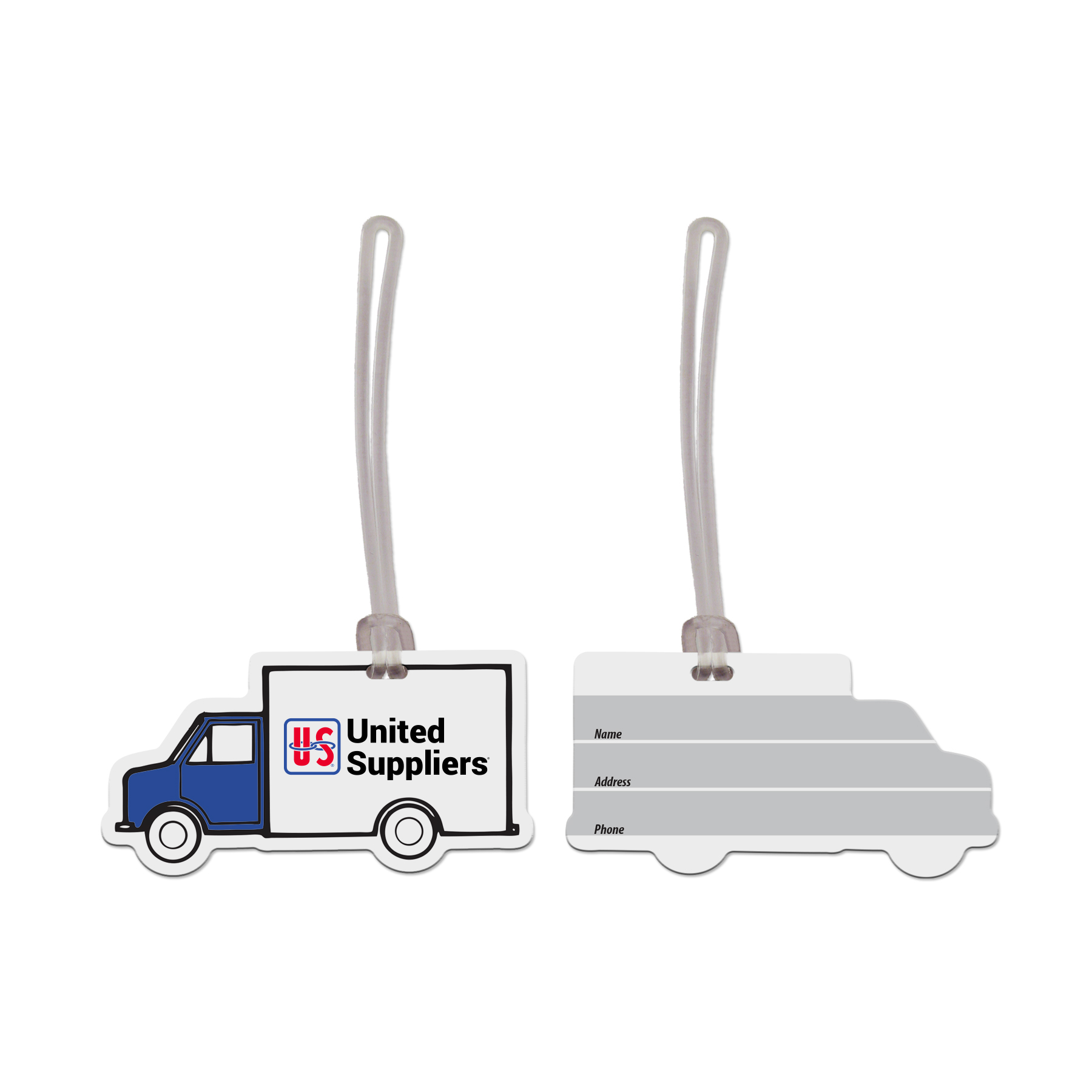 Picture of USA Made Truck Vinyl Luggage Tag