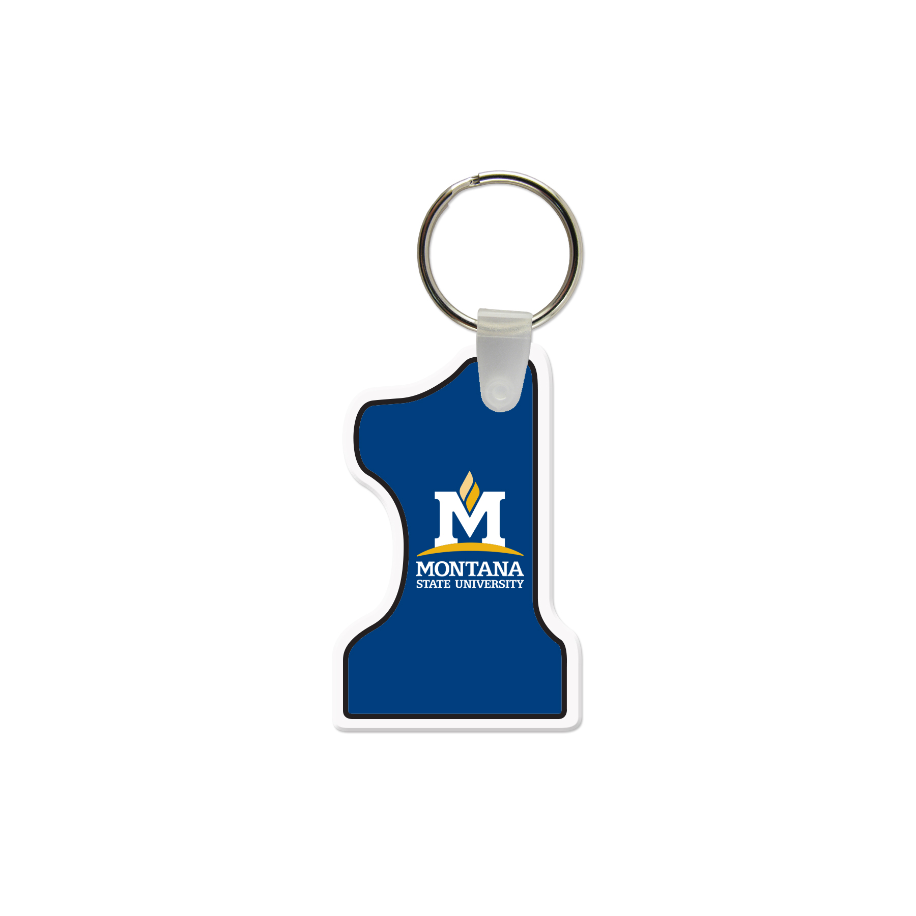 Picture of #1 Shaped USA Made Vinyl Keychain