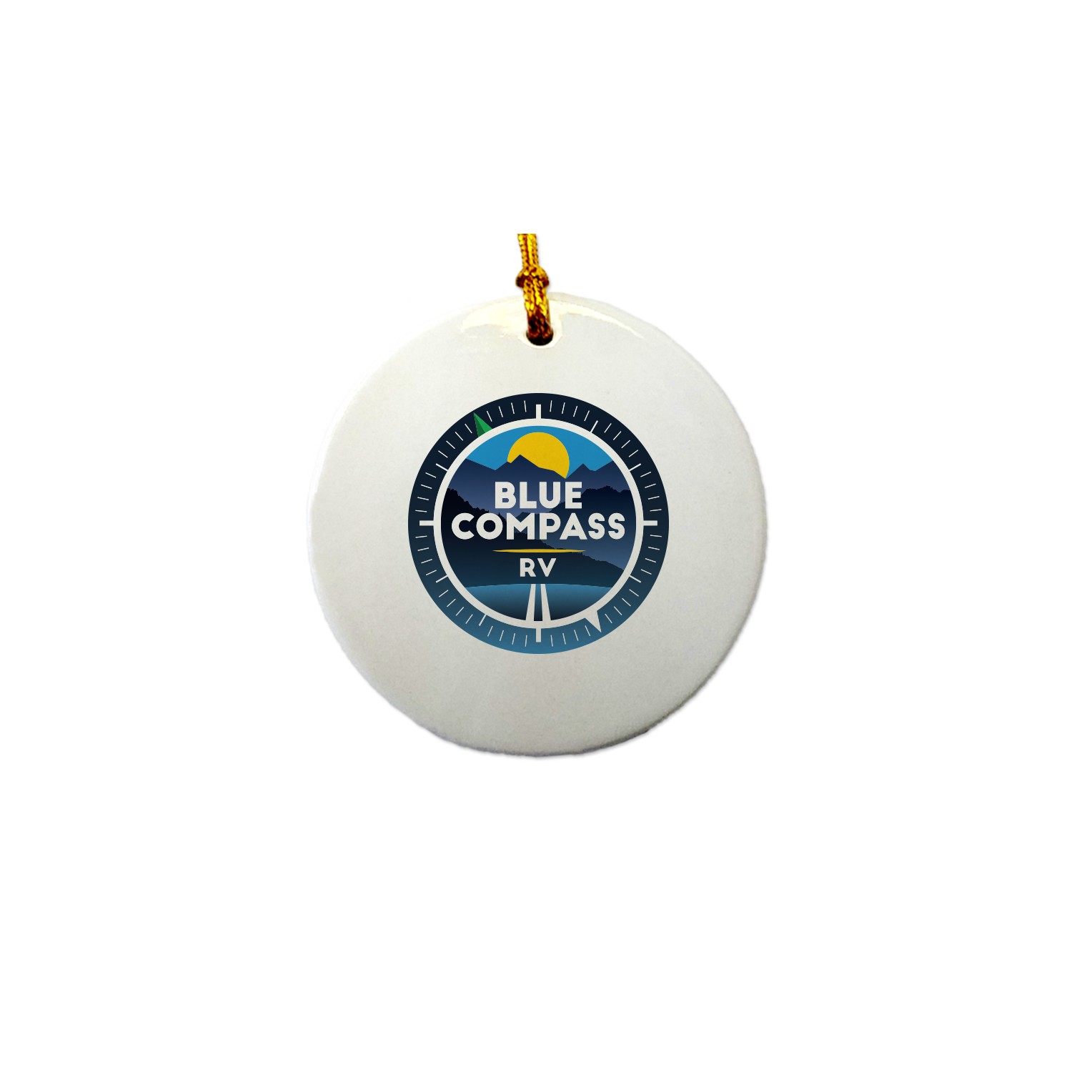 Picture of 3" Ceramic Round Ornament