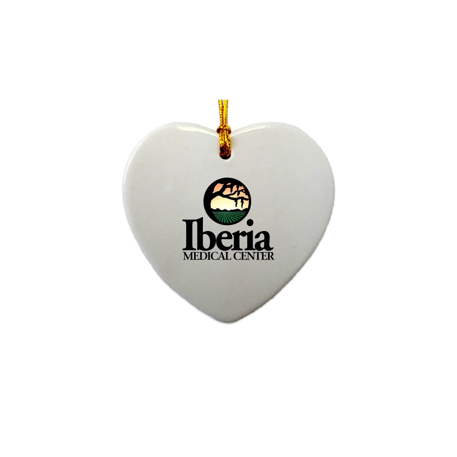 Picture of 3" Ceramic Heart Ornament