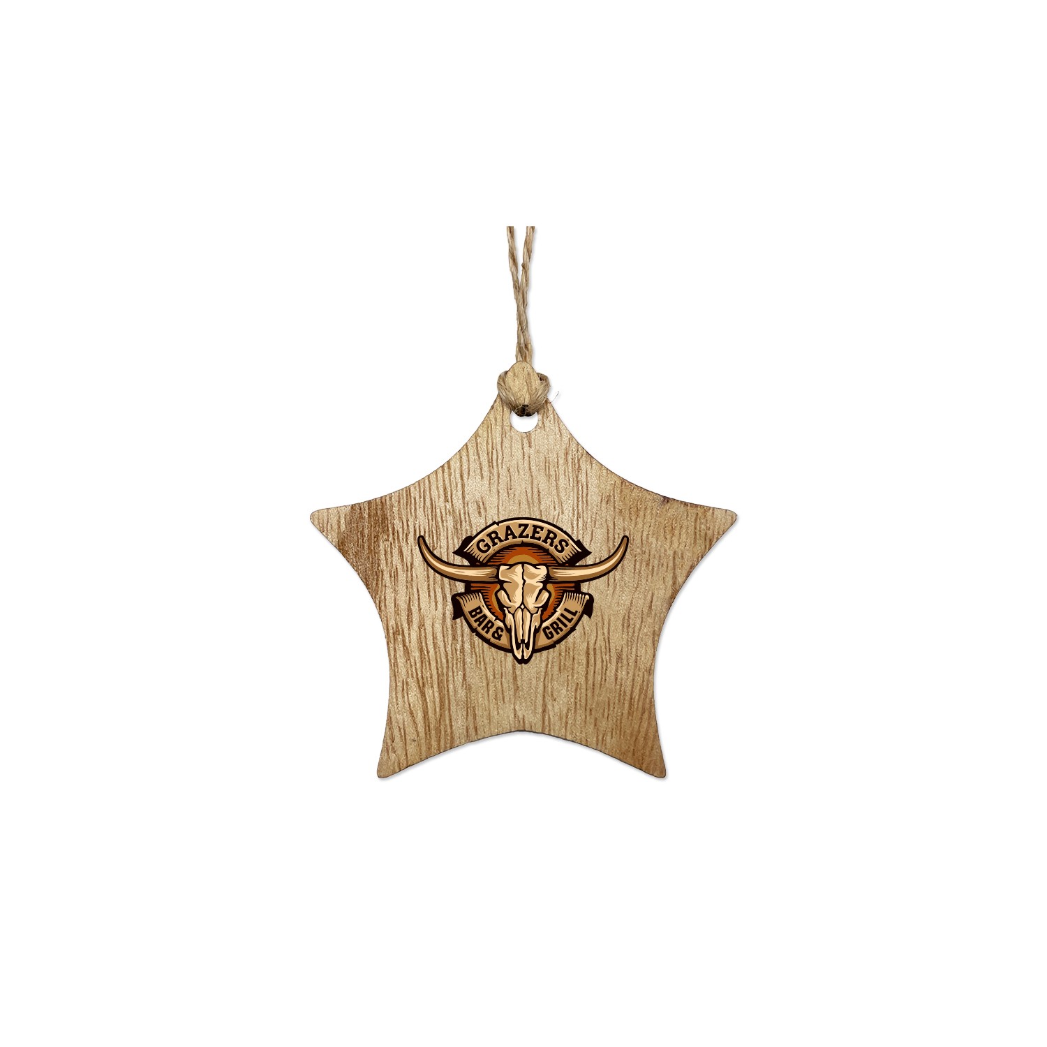 Picture of 3" Wood Star Ornament