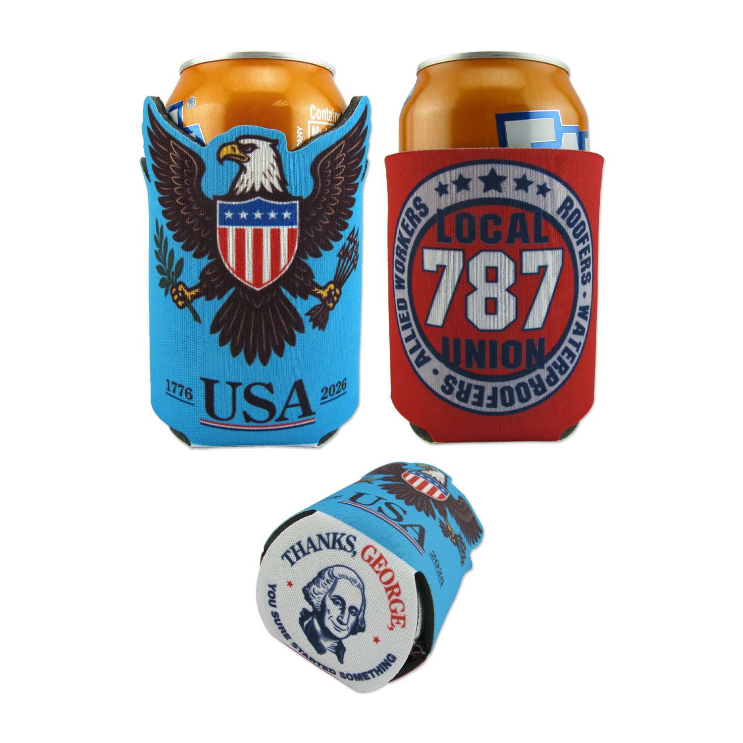 Picture of USA Made Dye Sub Eagle Shaped Coolers