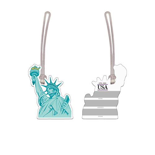 Picture of USA Made Statue Of Liberty Vinyl Luggage Tag