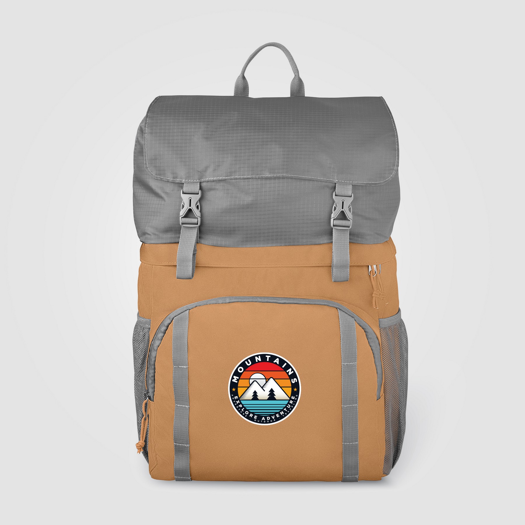 Picture of Sienna Recycled Nylon 2-in-1 Insulated Cooler Backpack - 6.4 gal