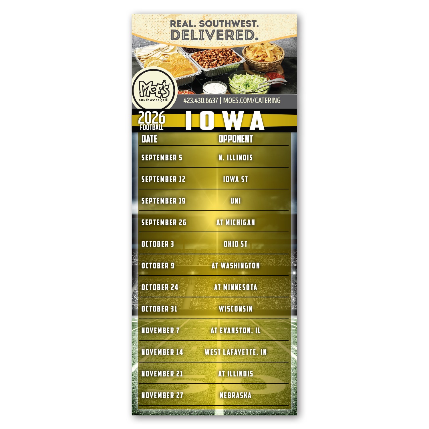 Picture of Football Schedule Magnet