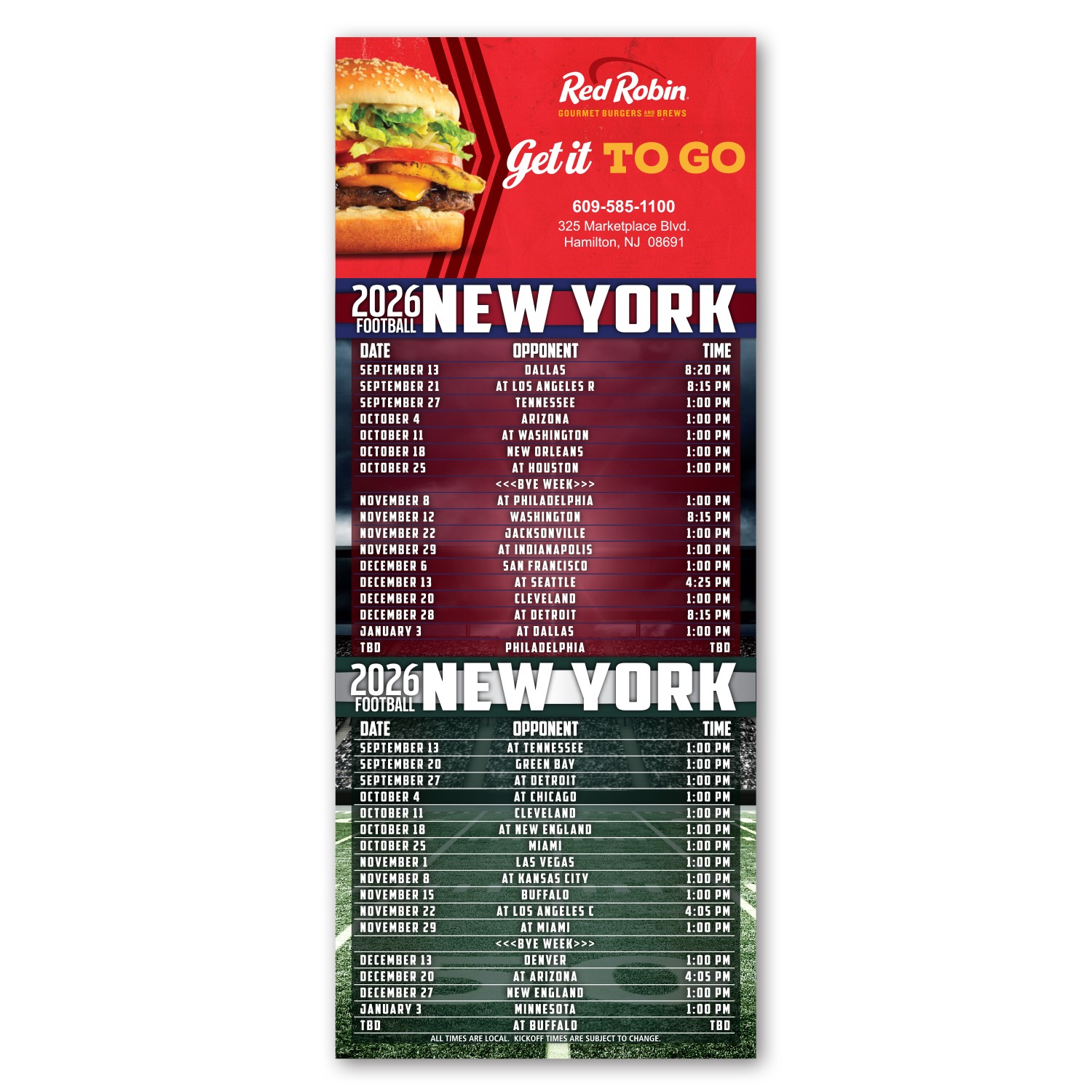 Picture of Football Schedule Magnet