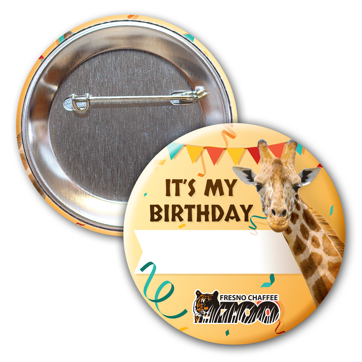 Picture of 3 Diam Round Button w/ Pin