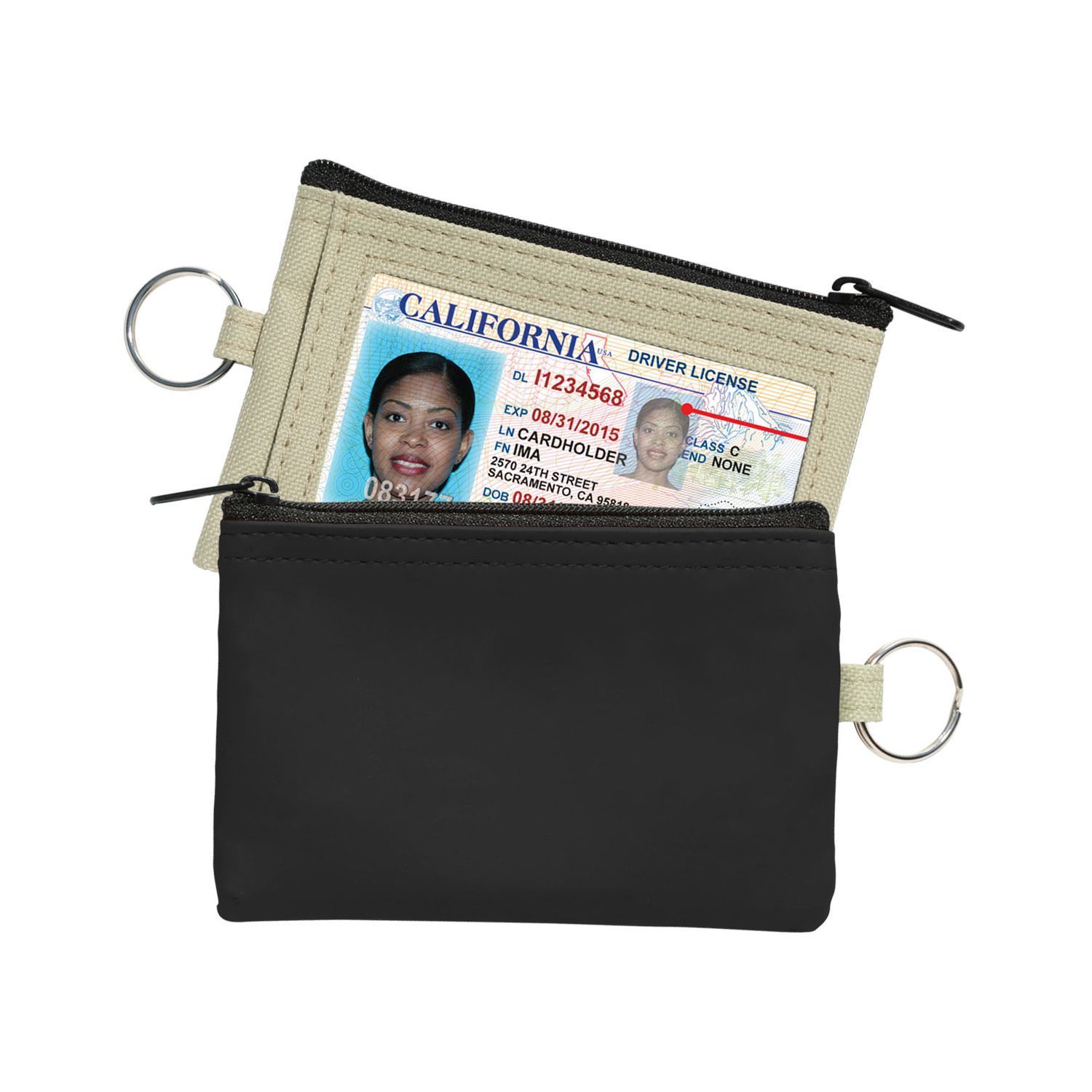 Picture of Coin Pouch W/Id Window & Split Ring