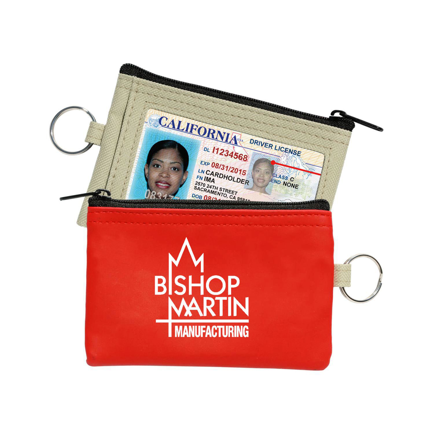 Picture of Coin Pouch W/Id Window & Split Ring