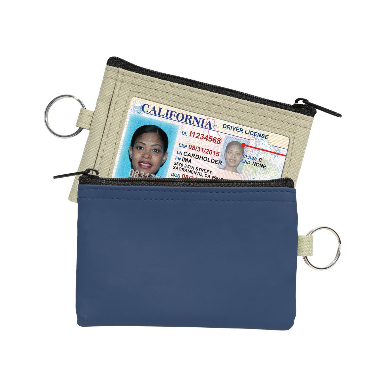Picture of Coin Pouch W/Id Window & Split Ring