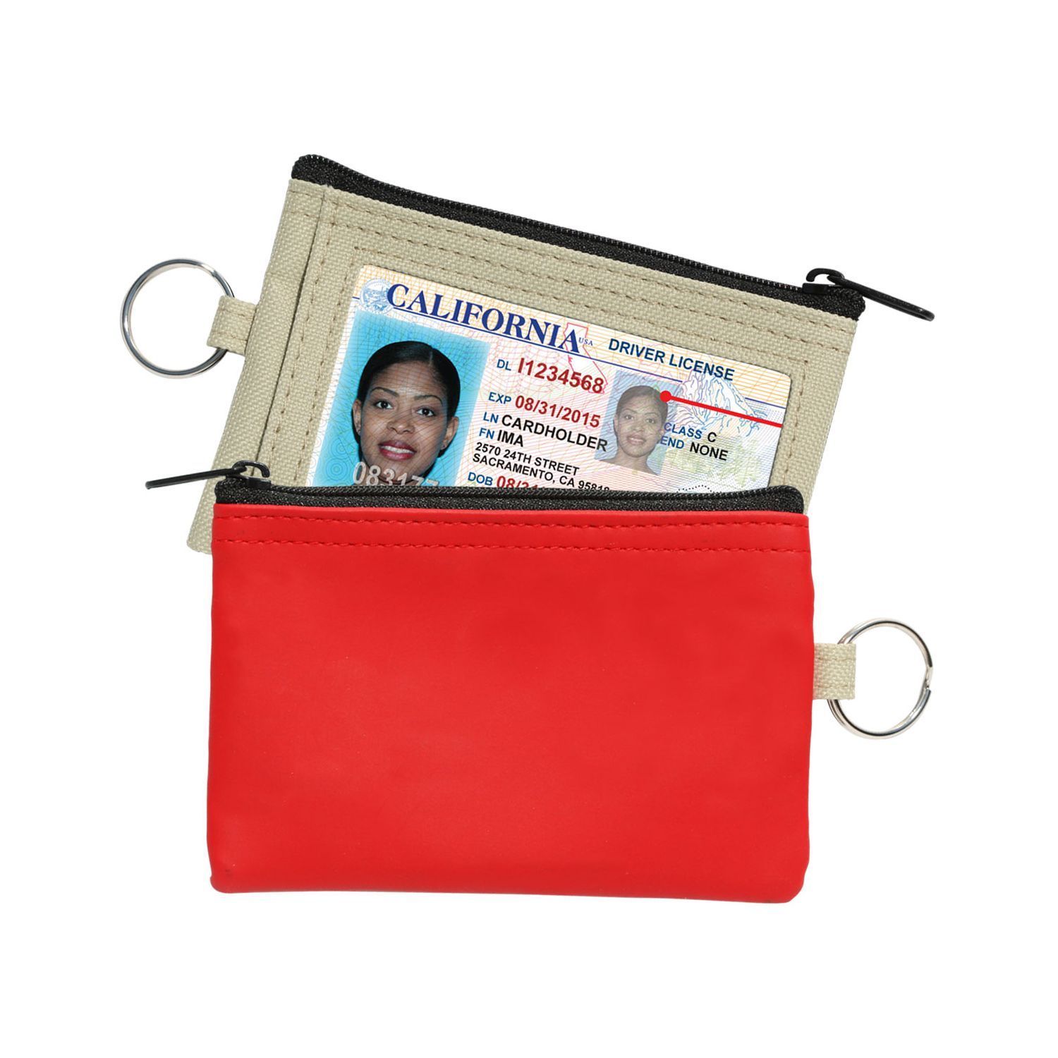 Picture of Coin Pouch W/Id Window & Split Ring