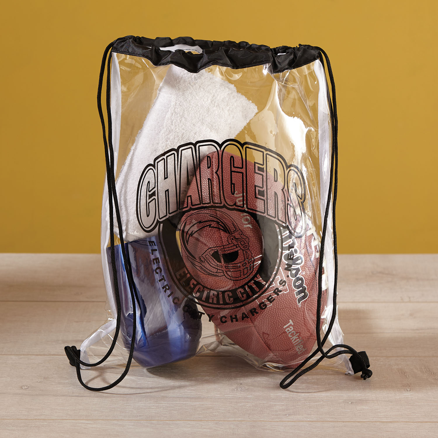 Picture of Clear Vinyl Drawstring Bag