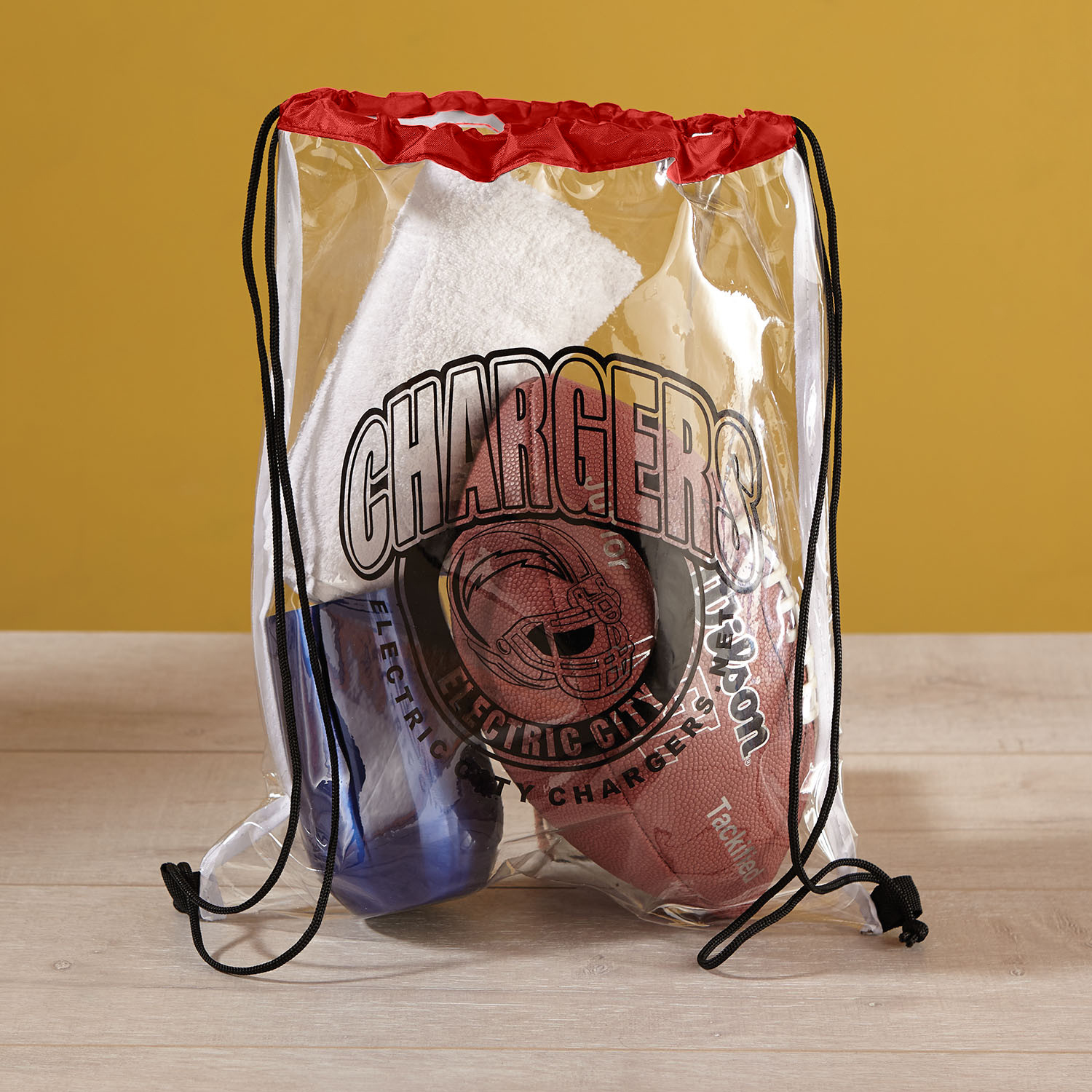Picture of Clear Vinyl Drawstring Bag