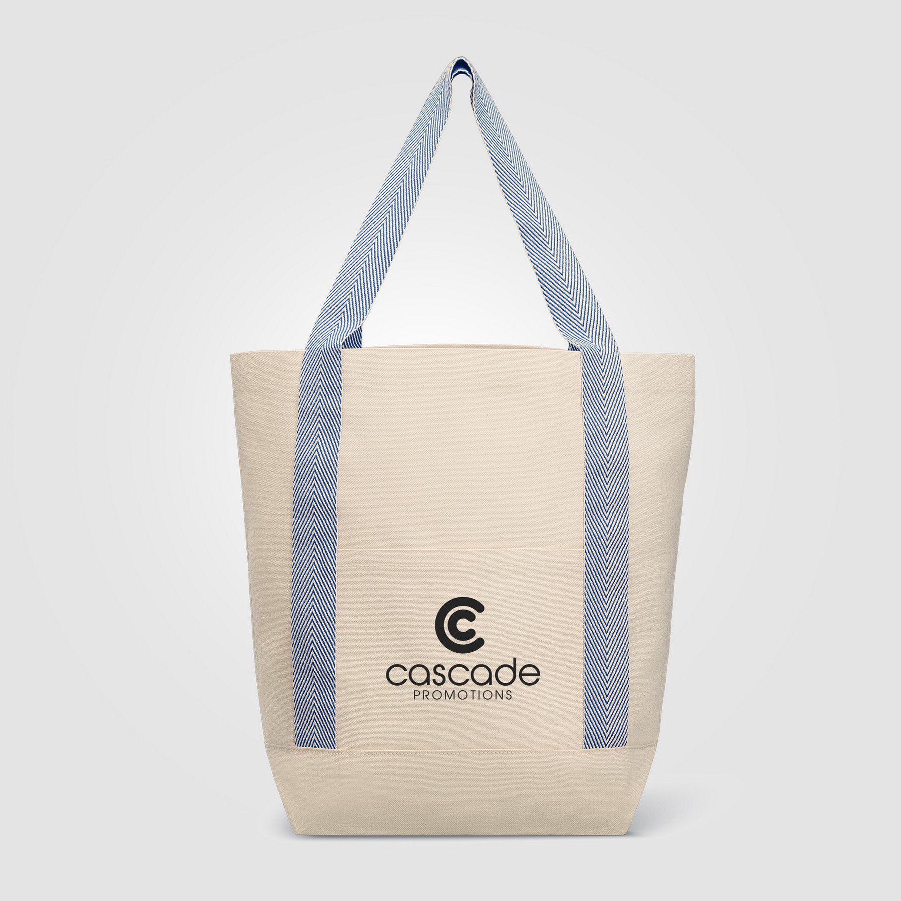 Picture of Niva 10 oz. Recycled Cotton Canvas Front Pocket Tote Bag ? 12.25L
