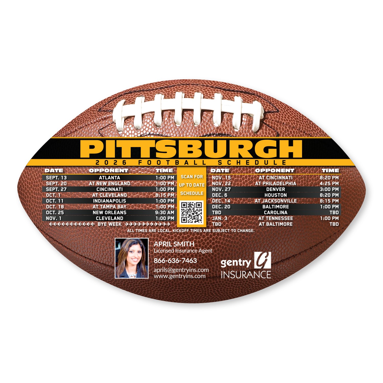 Picture of Football Schedule Magnet