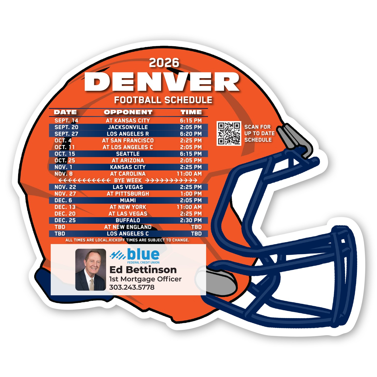 Picture of Football Schedule Magnet