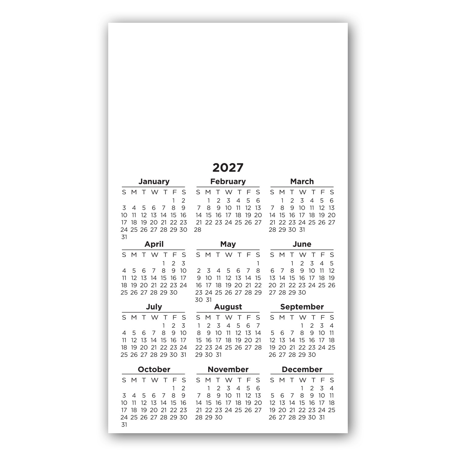 Picture of Calendar Square Corner Magnet 3 1/2 x 6