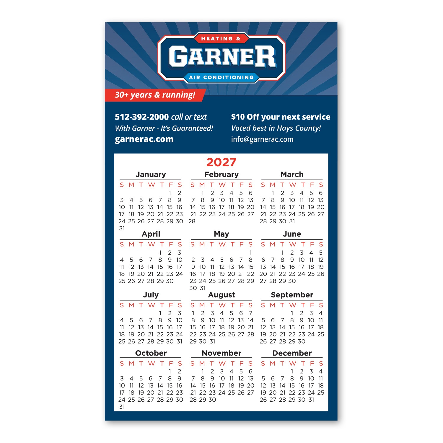 Picture of Calendar Square Corner Magnet 3 1/2 x 6
