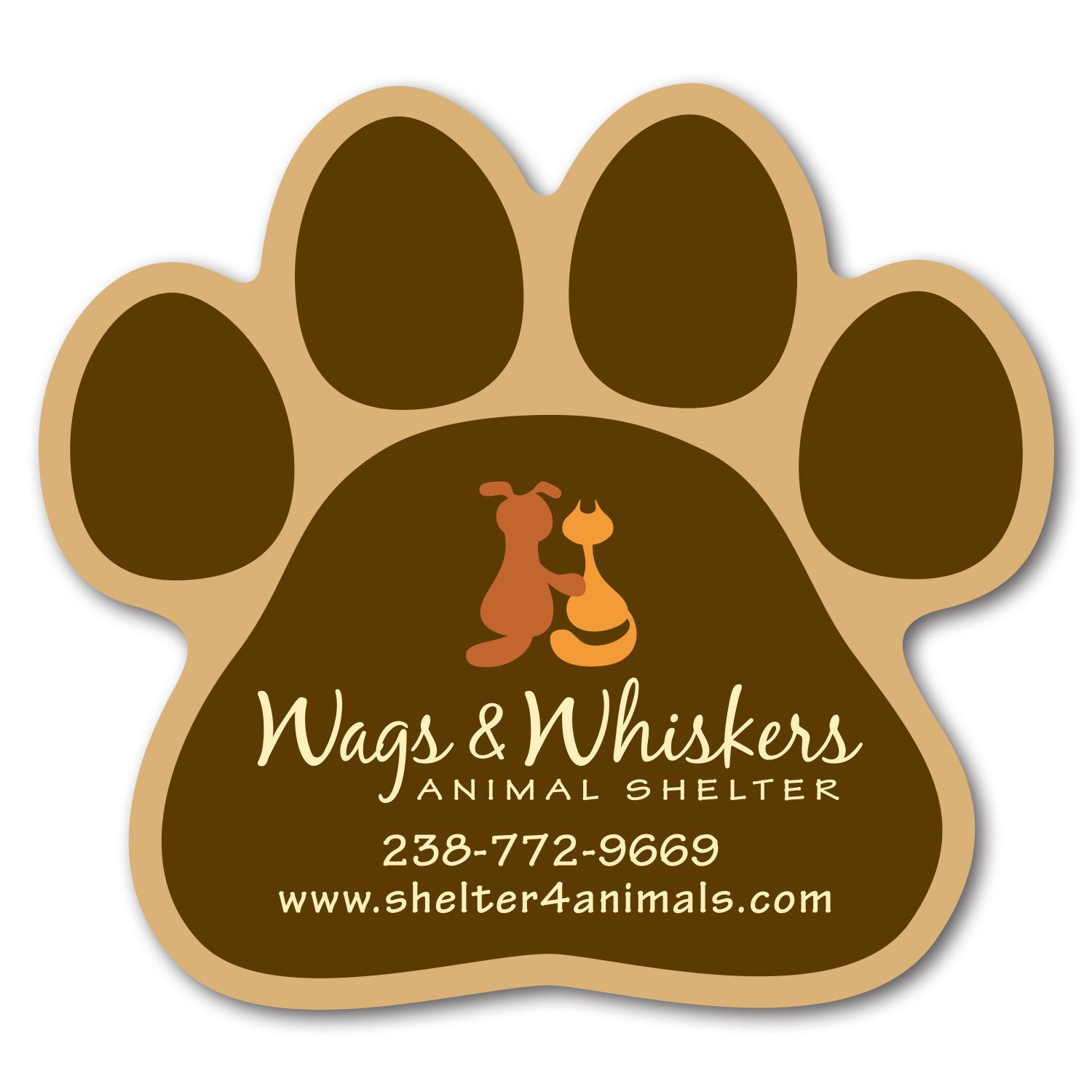 Picture of Paw Print Magnet