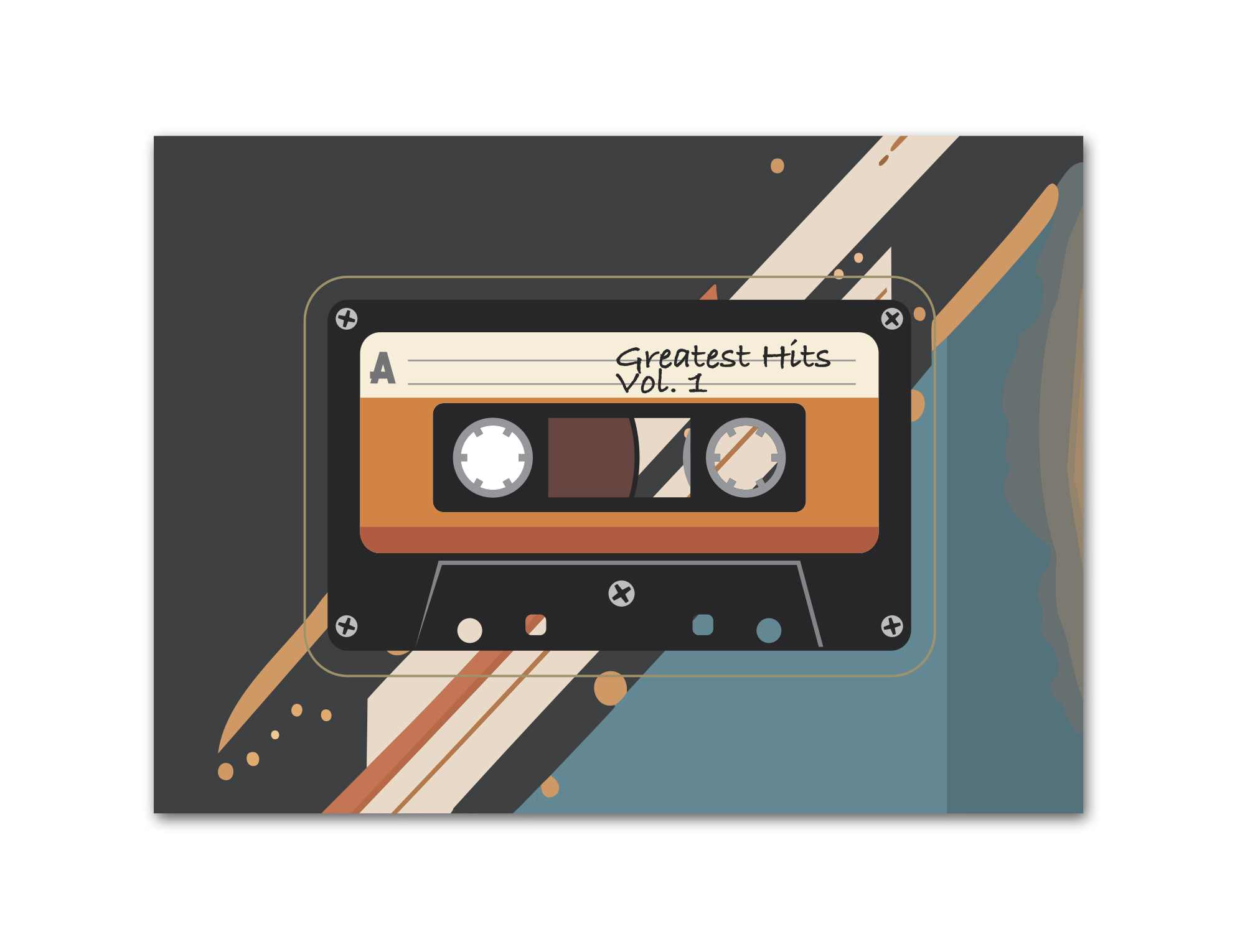 Picture of Picture Frame with Cassette Punch Out