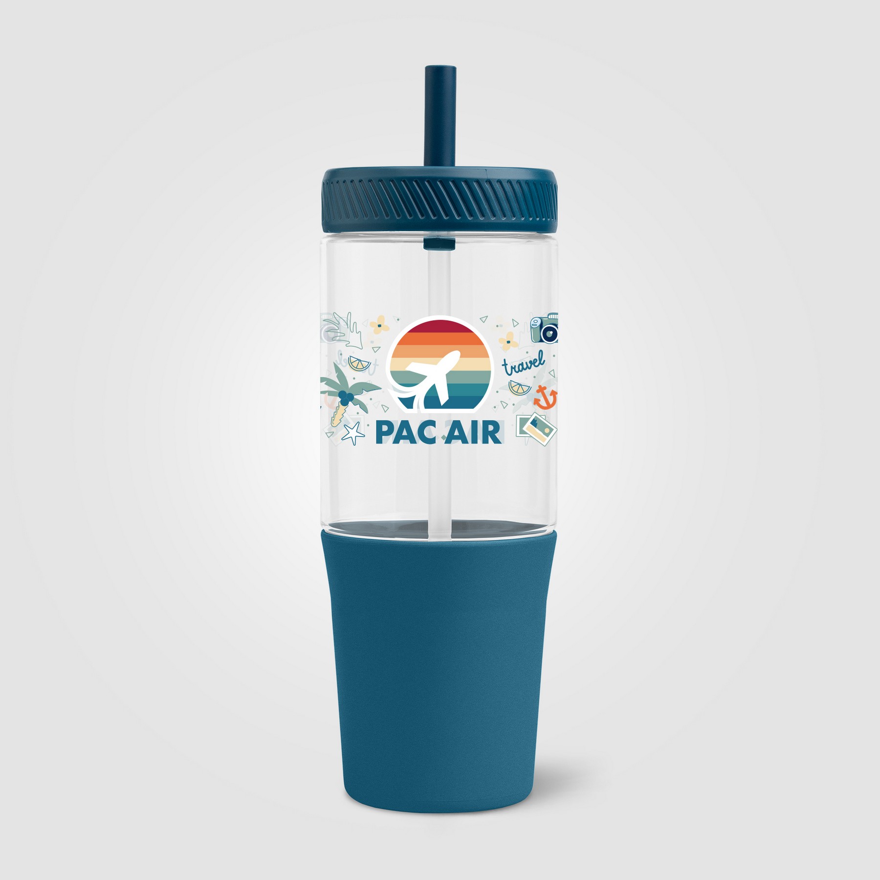 Picture of Polar Recycled Plastic Dual Tone Straw Tumbler - 40 oz.