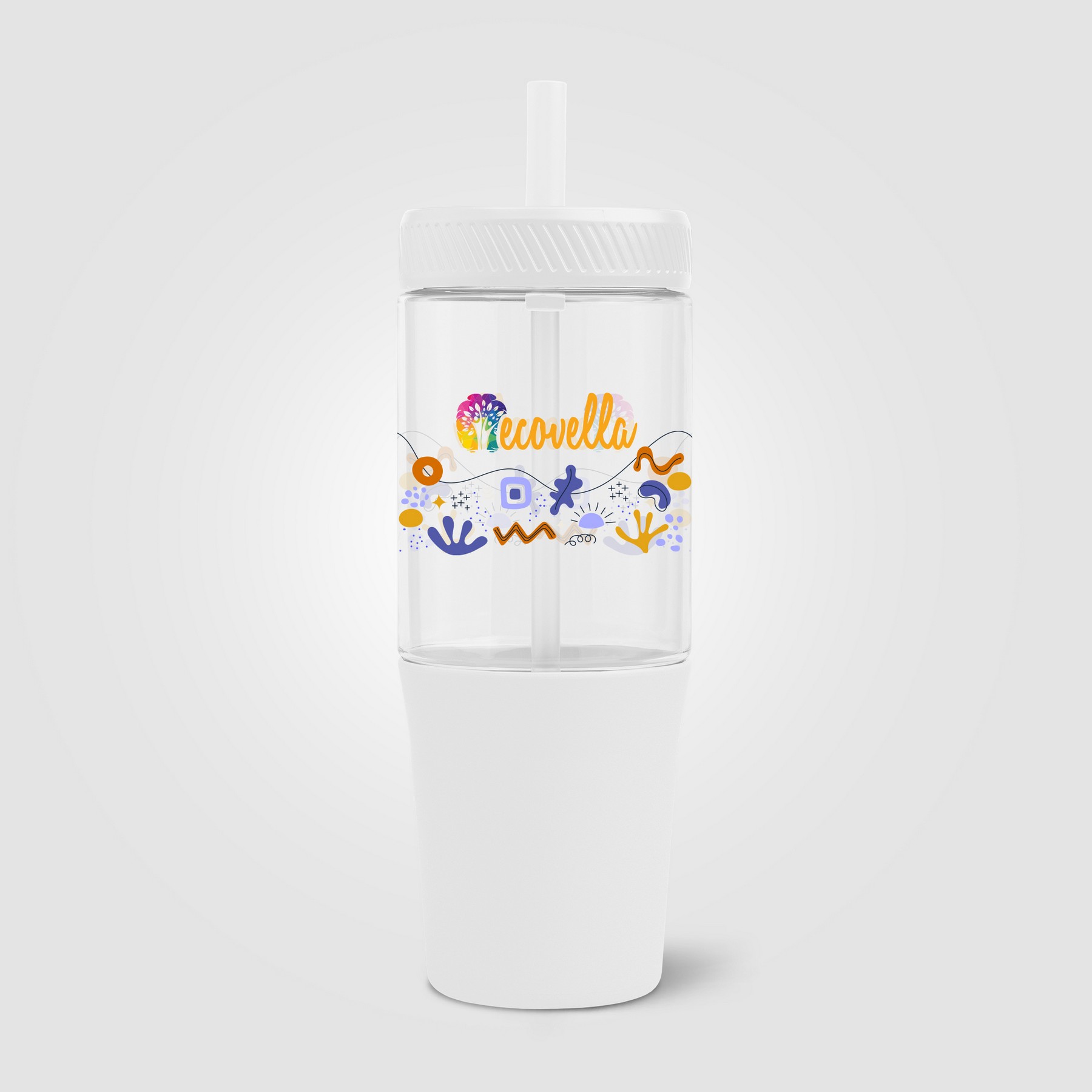 Picture of Polar Recycled Plastic Dual Tone Straw Tumbler - 40 oz.