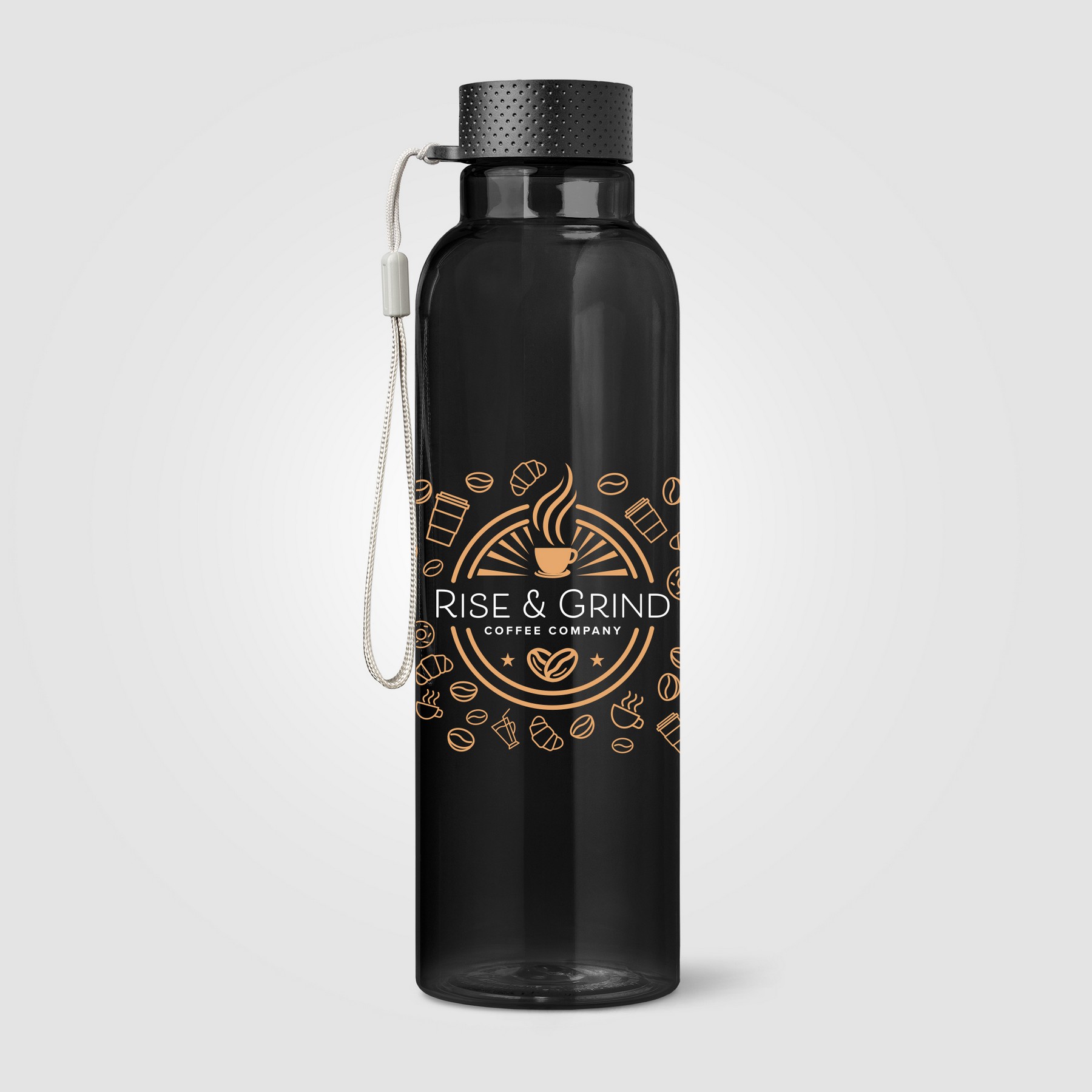 Picture of Aura rPET Wrist Strap Bottle - 24 oz.