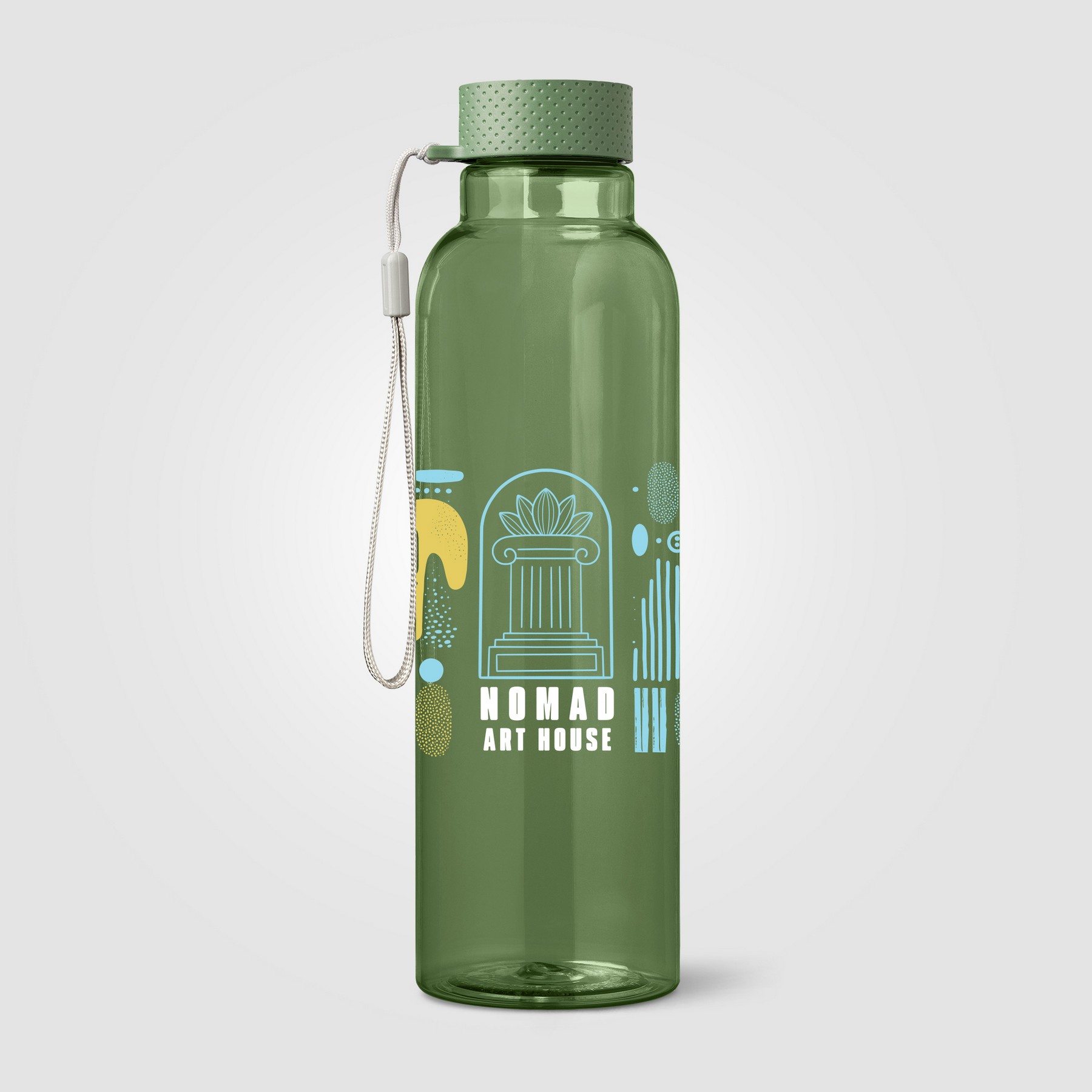 Picture of Aura rPET Wrist Strap Bottle - 24 oz.