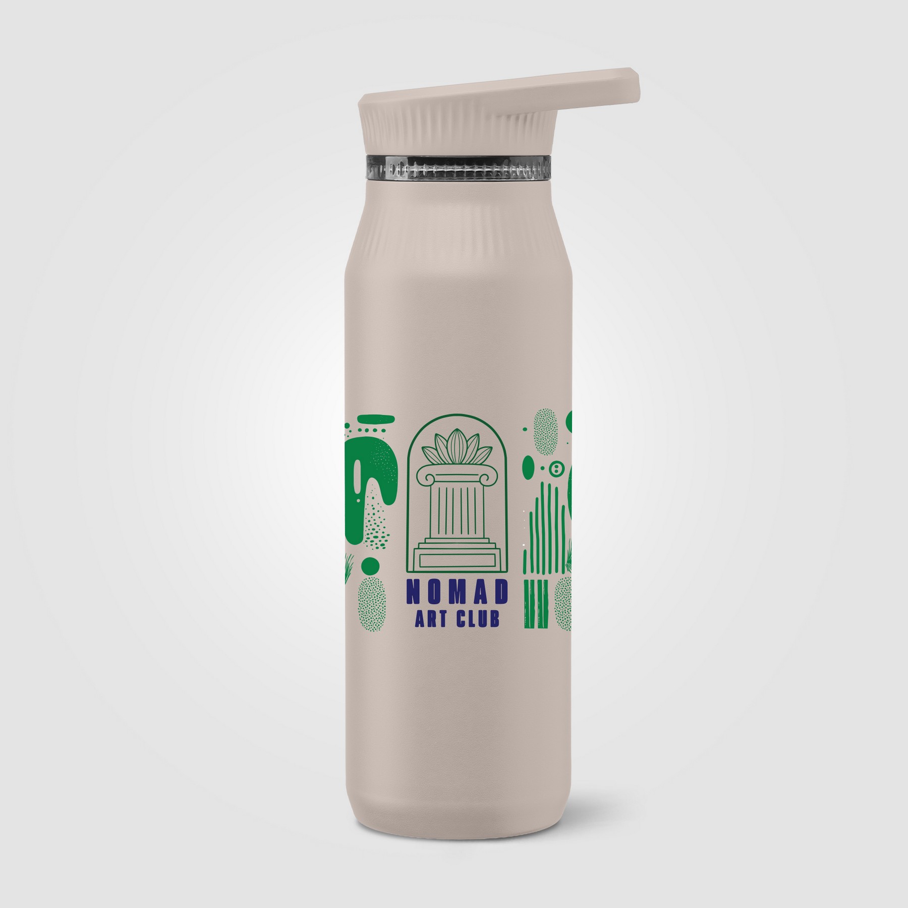 Picture of Majesty Stainless Steel Dual-Lid Handle Bottle - 25 oz.