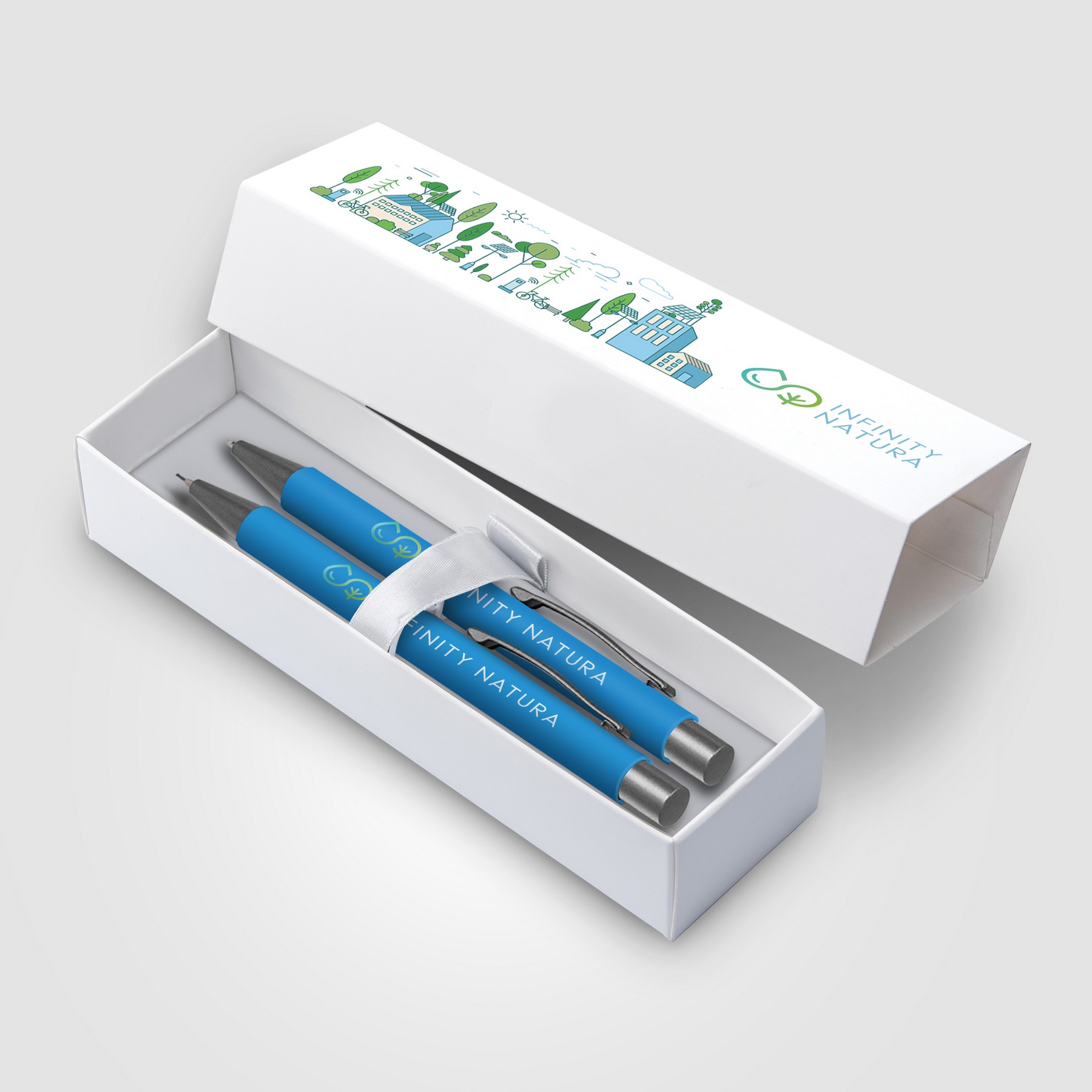 Picture of Bowie Pen & Pencil Gift Set with ColorJet Box